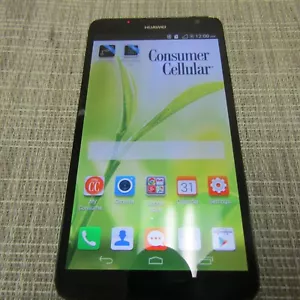 HUAWEI ASCEND MATE 2 (CONSUMAR CELLULAR) CLEAN ESN, WORKS, PLEASE READ!! 58605 - Picture 1 of 3