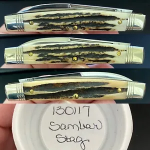 NEW 1 of 112 GEC Great Eastern Cutlery 13 Northfield Whip Sambar Stag 130117 - Picture 1 of 12