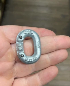 Crosby 1/4" Missing Link for Chain, G-335, Hammer Type, Galvanized, Connecting - Picture 1 of 4