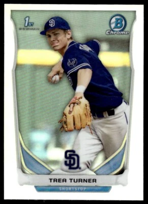 2014 BOWMAN CHROME REFRACRTOR TREA TURNER - Image 1 of 2