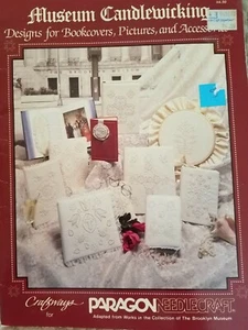 Paragon 2202 Brooklyn MUSEUM CANDLEWICKING 1980s 12pg booklet 9 pages of designs - Picture 1 of 5