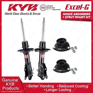 2 Front KYB Shock Absorbers Strut Mount Kit for Honda Civic FD1 FD2 Sedan 06-12 - Picture 1 of 3