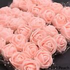 Artificial Flowers Mini Foam Rose Head Wedding Birthday Wreath Fake Yarn Flower