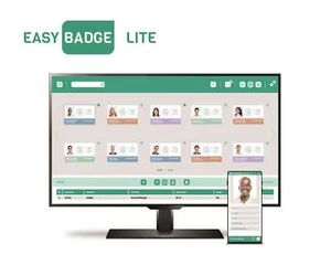 EasyBadge Lite ID Card Design Software (100 records) - Picture 1 of 1