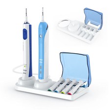 BASE SOSTEGNO PORTA SPAZZOLINI SPAZZOLINO ELETTRICO TESTINE COMPATIBILE ORAL B