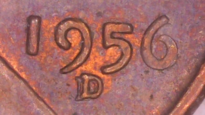 🔥 1956 D/D RPM#1 ERROR.. Lincoln Cent RPM FS#-501 A top 100 error! Lot 2796 - Picture 1 of 3