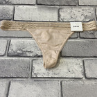 DKNY designer ladies thong Nude / Beige lacey size XL BNWT
