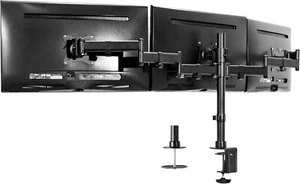 Triple Monitor Adjustable Mount for 3 LCD Screens up to 24" Articulating - Picture 1 of 8