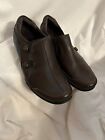 Taos Encore Slip On Comfort Shoes Brown  Leather Stretch Women's Size 7.5