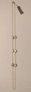 ARGENTO VIVO Necklace 18K Gold Plated 925 Sterling Silver 34" Chain NEW free shp - Picture 1 of 10
