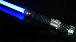 Ro-Lightsaber Obi-wan Kenobi Custom Weathered w/ Crystal Chamber w/ REAL Quartz - Picture 1 of 22