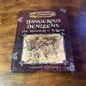 Dangerous Denizens The Monsters of Tellene D&D D20 Rule Book HC Kalamar kenzer - Picture 1 of 11