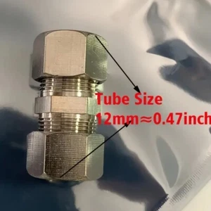 12 mm Messing Klemmrohr Rohrverschraubung - Bild 1 von 4