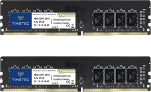 Timetec 32GB Kit(2X16Gb) DDR4 2666Mhz PC4-21300 Non-Ecc Unbuffered 1.2V CL19 2Rx - Picture 1 of 12