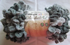 Bernat Alize Blanket-EZ  Finger Knit Loop Yarn ~ Slate Grays~  6.4 oz. / 18 yds - Picture 1 of 5