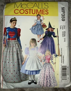 McCall's MP359 Size 3-8 Girls Costume Uncut Pattern Dorothy Princess Queen Witch - Picture 1 of 3