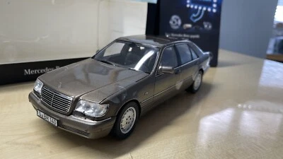 Mercedes Benz S-Klasse 1:18 Modell W140 impala braun B66040684 S600 V12 Norev - Bild 1 von 4