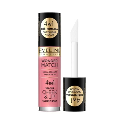 Eveline Cosmetics Wonder Match Multi-Use Flüssigrouge & Lippenstift Mit Squalan, - Bild 1 von 4