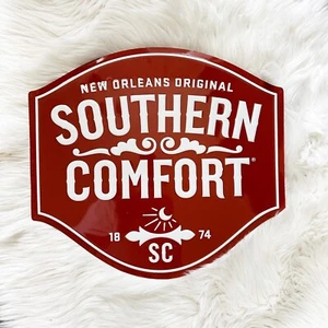 SOUTHERN COMFORT Whiskey Premium Embossed Tin Metal Tacker Sign New Orleans - Picture 1 of 8