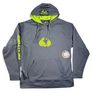 Buckhorn River Realtree Hoodie Sweater Long Sleeve Hunting Archery Black XLARGE - Picture 1 of 6
