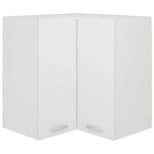 Kitchen Corner Unit wall Cabinet Cupboard L-Shape 57cm matte white itzcominghome