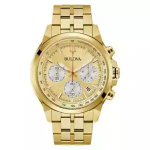 Bulova 97B217 Classic Chronograph Stainless Steel Quartz Men's Watch / NEW W T - Picture 1 of 10