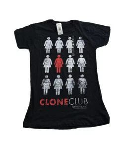 Orphan Black Girls Juniors T-Shirt Clone Club One Red Clone (HOLE on FRONT) M Me - Picture 1 of 17