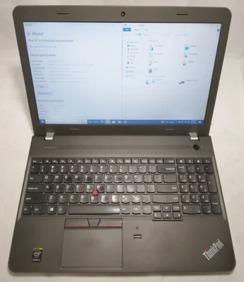 Lenovo ThinkPad E550 Intel Core i5 5200U 2,2 GHz 4 GB RAM 250 GB HDD Windows 10 Pro Foto 1 de 4