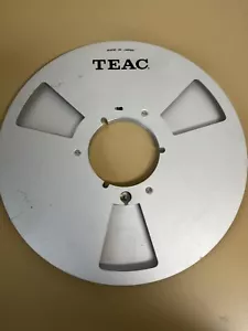 Carrete a carrete de cinta vintage de 10,5"" 1/4 de té, metal ligero plateado de aluminio - Imagen 1 de 6