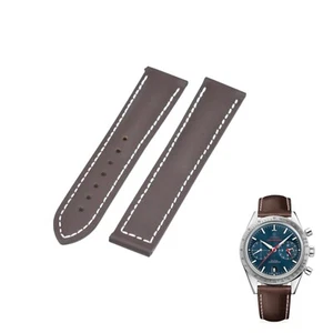 Correa de reloj de cuero marrón de 20 mm para Omega SpeedMaster 331.12.42.51.03.001 - Imagen 1 de 7