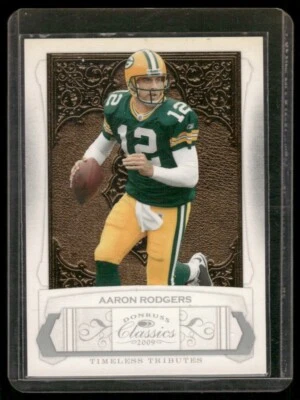 AARON RODGERS 2009 DONRUSS CLASSICS TIMELESS TRIBUTES SILVER #D /100 PACKERS - Image 1 of 2