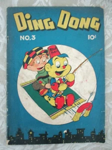 DING DONG #3 - 1946 COMPIX, G/VG, AL STAHL, A.W. NUGENT, MAGIC CARPET RIDE - Picture 1 of 3