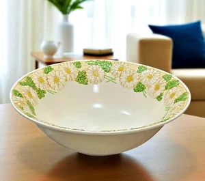 Poppytrail von Metlox geformtes Gänseblümchen große runde Salatschüssel 12 Zoll MCM - Bild 1 von 8