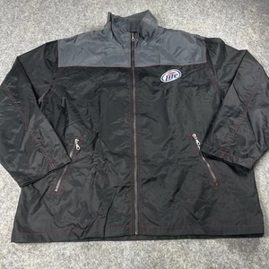 Miller Lite Harley Davidson Jacket Mens 2XL Nylon Full Zip 2008 Promo Motorcycle - Picture 1 of 9