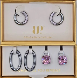 Pendientes de aro con encanto para fiesta bomba ER99601 negarse a fallar - Imagen 1 de 5