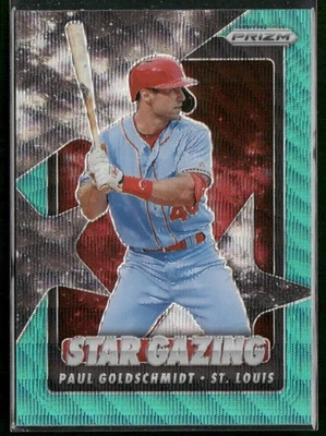 Panini Prizm Paul Goldschmidt 2020 Star Gazing Teal Wave Prizm #SG-7 Cardinals Foto 1 de 2