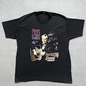 Camisa George Jones Para Hombre Extra Grande De Colección 1992 EE. UU. Honky Tonk Myself To Death Tour - Imagen 1 de 9