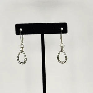 Freedom Ohrhänger strukturiert silberfarben - Bild 1 von 5