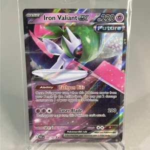 Pokemon Iron Valiant ex Holo Double Rare Holo Karte 089/182 NM Paradox Rift Par - Bild 1 von 2