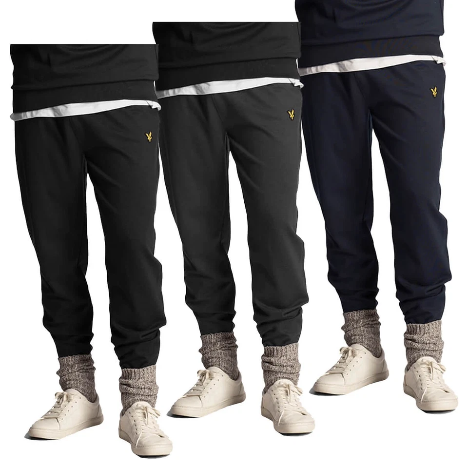 Pantalones deportivos Lyle & Scott para hombre de vellón suave con tacto Foto 1 de 1