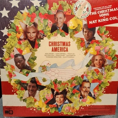 Various Artists CHRISTMAS AMERICA Capitol Records SL-6884 33 RPM Vinyl LP - Image 1 of 2