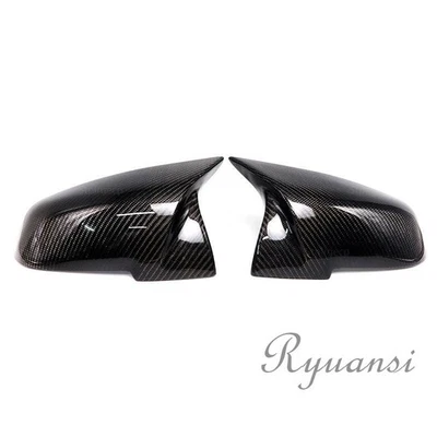 2X Real Carbon Fiber Side Mirror Covers Caps For BMW F20 F21 F22 F30 F32 F36 M3 - Imagem 1 de 4