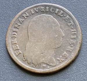 1800 6 Tornesi, Italy and Naples Coin Italian Ferdinando #E54 - Picture 1 of 2