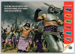 Nintendo 64 Promo Postcard GoCard 2000 Controller Colors Advertising - Picture 1 of 3