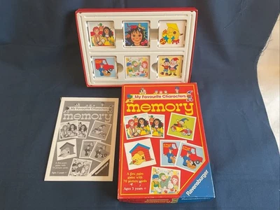 Vintage Game Ravensburger Memory 1989 Noddy Postman Pat Rosie & Jim Tots TV Etc - Image 1 of 4