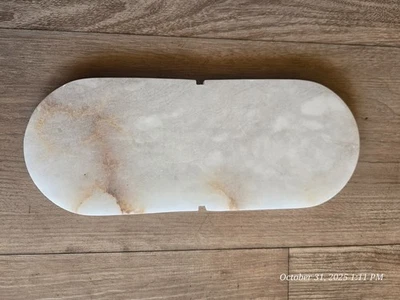 Visual Comfort Alabaster Glass only for Melange KW2015 10"x 4" more veining - Image 1 of 2