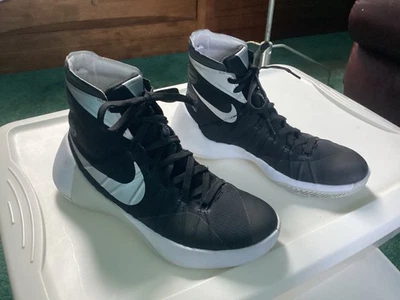 Mujer Talla 8 - Nike Hyperdunk 2015 TB Negro/Plata Metálico/Blanco Hi- Top Foto 1 de 4