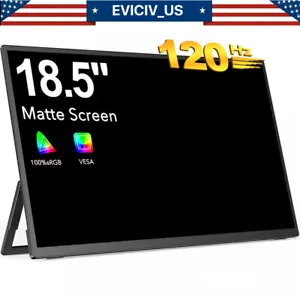 EVICIV 18.5" Inch Portable Monitor 120Hz for Laptop, FHD 1080P 100% sRGB Travel - Picture 1 of 23