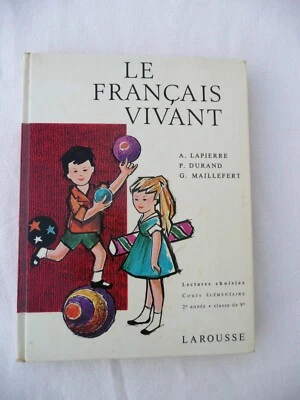 Livre scolaire Le français vivant pour classe de CE2 édition Larousse 1966 - Photo 1/4