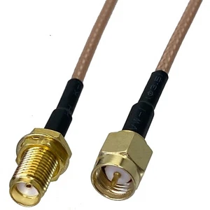 Connecteur cloison RG316 SMA mâle à SMA femelle RF câble coaxial cavalier pigtail - Photo 1/1